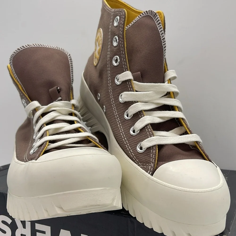 Converse Men’s High-Top Platform Sneakers A03808C CTAS LUGGED 2.0 HI SQUIRREL FR